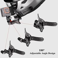 Support universel à dégagement rapide pour casque de moto, base mentonnière pour caméra d'action GoPro Insta 360, idéal pour le vlogging POV