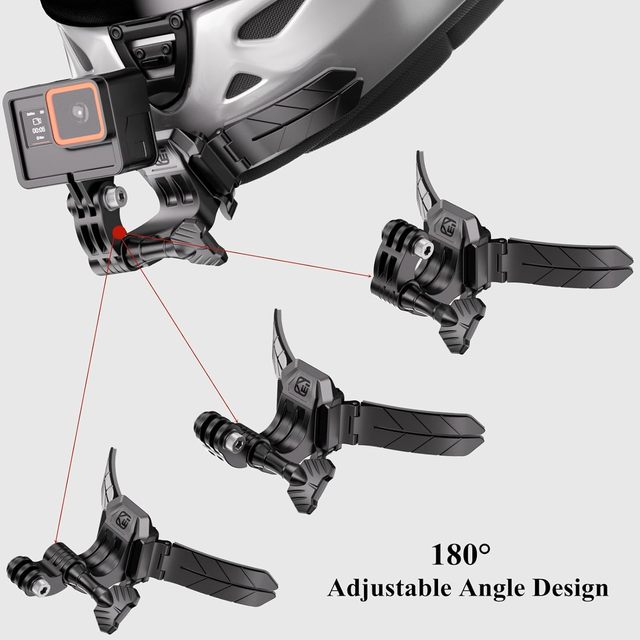 Universal Quick Detach POV Vlog Shooting Bracket Helmet Chin Base Motorcycle Helmet Action Camera Mount for Gopro Insta 360