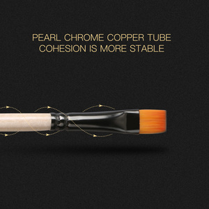 Juego de pinceles Giorgione G-230 G-231 con cerdas de nailon, virola de aluminio y mango de madera para artistas, para acuarela, óleo y acrílico. - Product Image 4