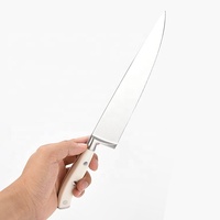 Haute qualité 8 pouces cuisine couteau à trancher utilitaire multifonctionnel Sharp Chef couteaux de cuisine ensemble blanc ABS poignée