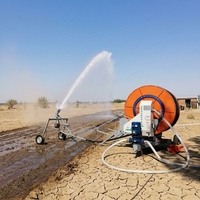 Sistema de Riego con Carrete de Manguera Serie JP, Accionamiento por Turbina de Agua, Retracción Automática de Manguera, Cañón de Riego Galvanizado, Ahorro de Agua, Directo de Fábrica