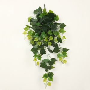 Artificial Green <b>Leaf</b> <b>Wall</b> Hanging 100cm-200cm Plastic Evergreen Vine For Home Wedding <b>Decor</b> - Product Image 2