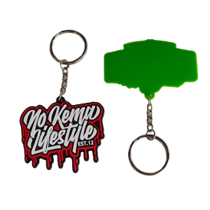 Porte-clés personnalisés en caoutchouc souple PVC 2D/3D, promotionnels, en gros, à bas prix, avec logo sur mesure - Product Image 3