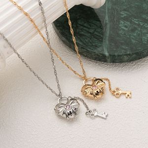Women Gift Gold Plated Custom Jewelry Lock Key <b>Heart</b> Shape Photo Picture Open <b>Locket</b> Charm Necklace - Product Image 5
