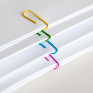 Comix Round Paper <b>Clips</b> 29mm Mixed Colors 120 Pcs Office Supplies - Product Image 2