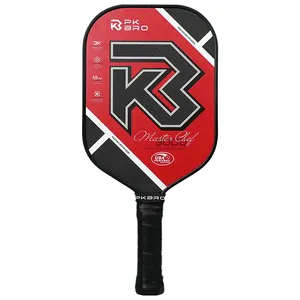 Подгонянное 3K Углеродное волокно pickleball paddle с матовыми частицами, вращающаяся поверхность толщиной 16 мм, одобрено USAPA