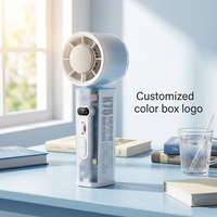 Ventilateur portatif électrique à batterie 3000 mAh avec 100 réglages de vitesse, affichage numérique, autonomie de 2 à 6 heures, refroidissement haute vitesse