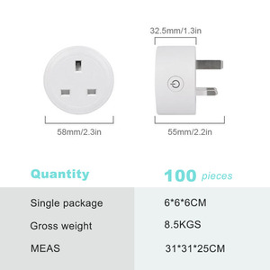<span class=keywords><strong>Enchufe</strong></span> Inteligente FY41 al por Mayor para Reino Unido, ESP32-C3 Tasmota de Código Abierto, <span class=keywords><strong>Enchufe</strong></span> Programable DIY sin Monitor de Energía, Compatible con Interruptor Remoto - Product Image 2