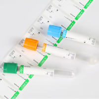 Impresión personalizada de fábrica, tubo de prueba de recolección de sangre médica, etiqueta adhesiva extraíble de Frozen, etiquetas de diseño personalizado para hospitales