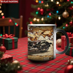 Magic Color Changing Mug 11oz Frosted Black <b>Ceramic</b> Heat Sensitive Drinking <b>Cup</b> - Product Image 2