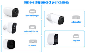 ALECTER 2 แพ็ค 15W ประสิทธิภาพสูงโมโนคริสตัลไลน์ซิลิคอนแผงโซลาร์เซลล์สีดำกล้องรักษาความปลอดภัยกลางแจ้ง USB IP65 กันน้ำ APH-P9 - Product Image 6