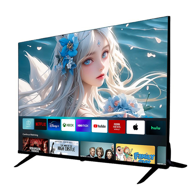 Big Screen 50 55 65 75 85 100 110Inch TV 4K UHD Full Display Smart Television Sets Android Smart LED TV for Home Use Téléviseurs