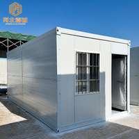 Bureau mobile préfabriqué moderne en acier ondulé de 20 pieds, conteneur pliable à montage rapide en 10 minutes pour chantier, magasin ou campement