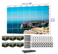 Outdoor Vollfarbige LED-Videowand P2.604 Außen-LED-Bühnenhintergrund 2,6mm Miet-LED-Wandpanel 3,5m X 2,5m