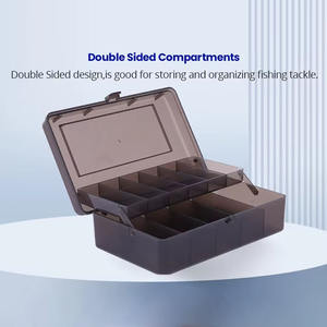 Boîte à leurres de pêche à double face, épaissie, haute résistance, en PVC et PP, avec 11 compartiments, pour appâts de calmar, hameçons, rangement, utilisation en rivière - Product Image 4