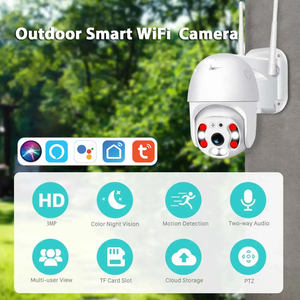 Mini caméra IP WiFi 3MP Tuya Smart Ai avec suivi automatique, caméra de sécurité domestique, vision nocturne couleur IR, caméra CCTV extérieure - Product Image 2