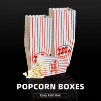 Boîtes d'emballage jetables en carton personnalisées pour pop-corn - Emballage alimentaire pour boîte à pop-corn