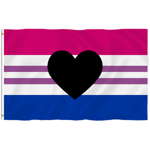 Banderas personalizadas LGBT GAY PRIDE 5 'X 3 'Rainbow LGBT Bigender bandera inclinada masculina - Product Image 2