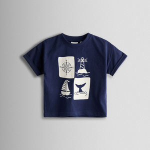 Ensembles de shorts et hauts pour enfants en coton biologique, t-shirt et short imprimés sur mesure, ensembles de vêtements pour garçons, vêtements pour enfants écologiques d'été - Product Image 3