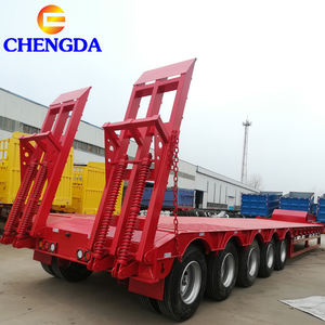 Semi-<span class=keywords><strong>remorque</strong></span> surbaissée à 4 <span class=keywords><strong>essieux</strong></span> de 80 tonnes <span class=keywords><strong>pour</strong></span> tracteurs - Product Image 1