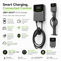 Cargador de Vehículos Eléctricos de CA Tipo 2 de 7kW, 11kW y 22kW, IP55, para Estaciones de Carga Comerciales
