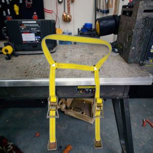 उच्च गुणवत्ता मानक कार पहिया पट्टी टाई नीचे स्ट्रैप लेचिंग तनाव बेल्ट डिy फ्लैट जे हुक के साथ - Product Image 4