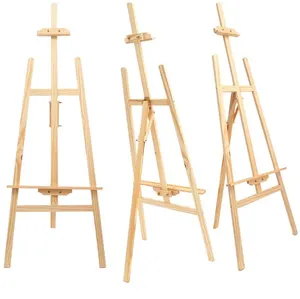 Chevalet en bois support Adjuscasualhsummerart chevalet pour dessin affichage enfants Kidsowen 150 Cm boîte Nature chevalet en bois 1KG accepter