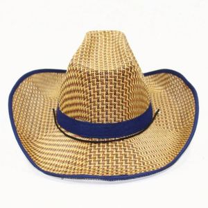 Sombrero de Paja Estilo Vaquero Mexicano Grande para Viajes al Oeste, Sombrero de Sol de Verano de Hierba Natural - Product Image 5
