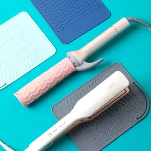 Besafe taşınabilir seyahat elektrikli saç curling düzleştirici silikon ısıya dayanıklı ped istasyonu mat salon araçları için saç düzleştirici