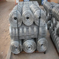 Filet de clôture galvanisé pour bétail, clôture de champ agricole, clôture pour bétail, moutons, chèvres, filet de clôture en fil métallique durable, barrière de pâturage