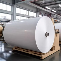 Rouleau thermique géant personnalisé de papier autocopiant NCR sans carbone, 100 % pâte de bois vierge de qualité supérieure pour l'impression