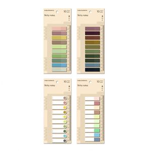 200 feuilles/carnet d'indexation, notes autocollantes avec cartes arrière, papeterie pour étudiants et enfants, blocs-notes adhésifs, personnalisation en gros - Product Image 1