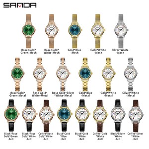 Reloj de Cuarzo Sanda 1130 para Mujer, Diseño Exclusivo y Elegante, Mini Reloj de Pulsera con Piedra de Nacimiento, Resistente al Agua, a la Moda - Product Image 4