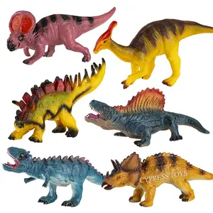 Wholesale PVC Dinosaur Rubber Dinosaurs Vinyl Dinosaur Toy Figures For Boys