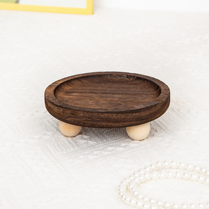 Support de rangement pour bijoux en bois massif, plateau en bois pour la maison, la chambre, l'entrée, présentoir d'ornements, organisateur de table pour l'aromathérapie - Product Image 5