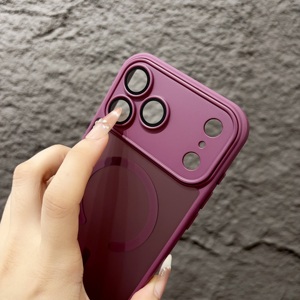 Funda Transparente Mate Simple Skin Touch para <span class=keywords><strong>iPhone</strong></span> 11 <span class=keywords><strong>12</strong></span> 13 14 15 16 17 18 Pro Max, Carga Inalámbrica, Magnética, Translúcida, Delgada - Product Image 5