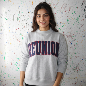 Sweat-shirt à capuche REUNION ASH personnalisé, 100% coton, broderie appliquée, fermeture éclair, col large, fils fins, hiver - Product Image 1