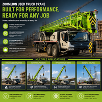 Crane 25 Ton Bekas Dijual ZOOMLION Telescopic Boom Mobile Crane Jam Operasi Rendah dengan Komponen Inti Motor Gearbox Bearing