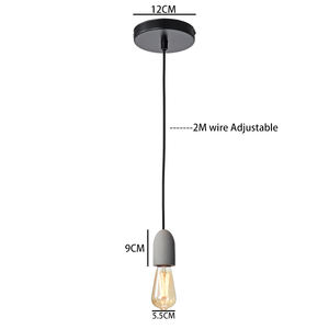 Mini lampe suspendue de style <span class=keywords><strong>industriel</strong></span> moderne, luminaire décoratif pour café, salle à manger, petite lampe suspendue en béton, <span class=keywords><strong>lustre</strong></span> 3000K E27 - Product Image 6