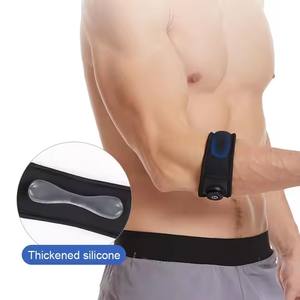Manopola della guarnizione in Silicone traspirante regolabile per palestra protezione del gomito compressione dolore ortopedico supporto del gomito cinturino - Product Image 5