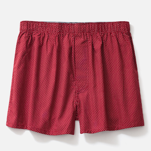 Shorts de nuit en coton tissé personnalisés pour hommes à faible MOQ, boxers imprimés sur toute la surface pour hommes, directement de l'usine - Product Image 3