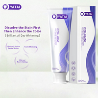 Dentifrice antibactérien à la pêche blanche avec logo personnalisé Dentifrice blanchissant et nettoyant en profondeur pour enlever les taches en douceur