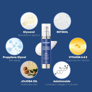 Crème pour le <span class=keywords><strong>visage</strong></span> pour hommes en marque privée, pour tous types de peaux, à base d'herbes biologiques, de rétinol, de glycérine, sans sulfate, hydratante, raffermissante, anti-âge - Product Image 3