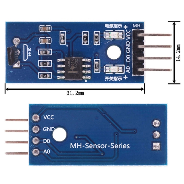 Hall Effect Sensor Module 3144E Hall Switch Speed Counting Sensor Good Price PCB Electronic Components
