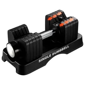 Dumbbell Glide Adjust 5 lb to 55LB 2.5kg- 25kg One Hand 1 Second Fast Select Weights Exercises Dumbbell for Men Women in Home