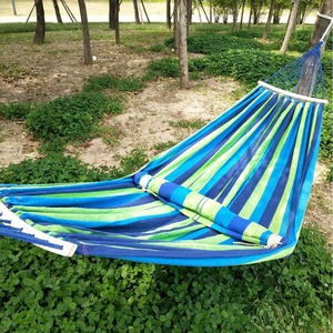Hamaca de Lona para Exteriores, Tamaño Doble, Capacidad de Carga de 100 kg, Hamaca Portátil para Viajes, para Jardín o Parque - Product Image 3