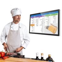Pantalla Táctil Comercial para Cocina de 24 Pulgadas, 8+128GB RK3588S2 6 TOPS, Compatible con Varios Sistemas CMS de Software de Pedidos
