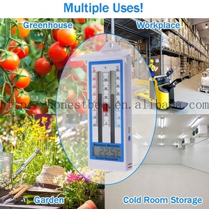 อุปกรณ์เสริมเทอร์โมกราฟเรือนกระจกแบบติดผนังได้อย่างง่ายดาย,เทอร์โมมิเตอร์วัดระยะทางสูงสุดในสวนหลังคาพลิกออกได้ - Product Image 6