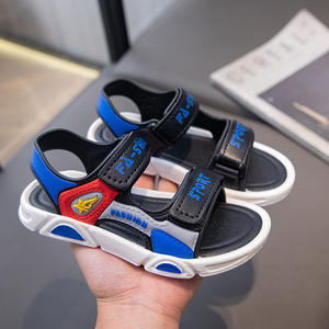 Spor yeni yazlık terlik tatlı prenses çocuk yumuşak taban ayakkabı sevimli mor erkek ve kız sandalet ayakkabı çocuk Boys - Product Image 6