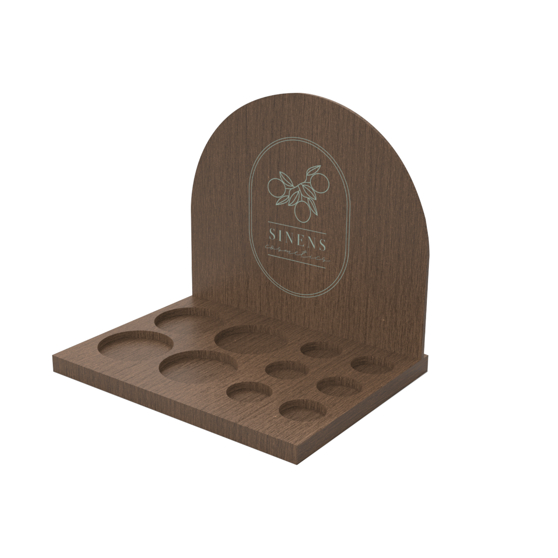 Apache Customized Wood Countertop Cosmetics Perfume Display Rack for Supermarkets — view 2